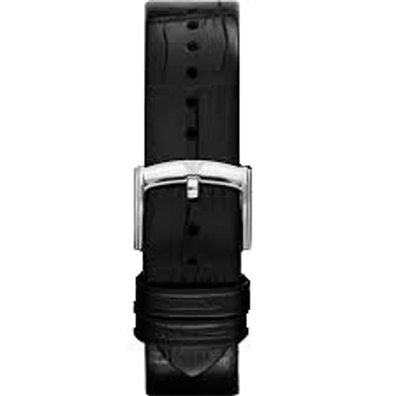 Armani Replacement Watch Strap Black Textured Leather 22mm For AR1703 With Free Connecting Pins 2 Armani Replacement Watch Strap Black Textured Leather 22mm For AR1703 With Free Connecting Pins - Image 2