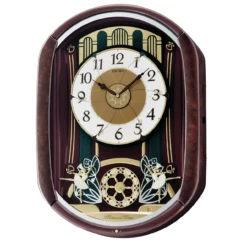 Seiko Melody In Motion Sparkle LED Marionette Wall Clock QXM297B